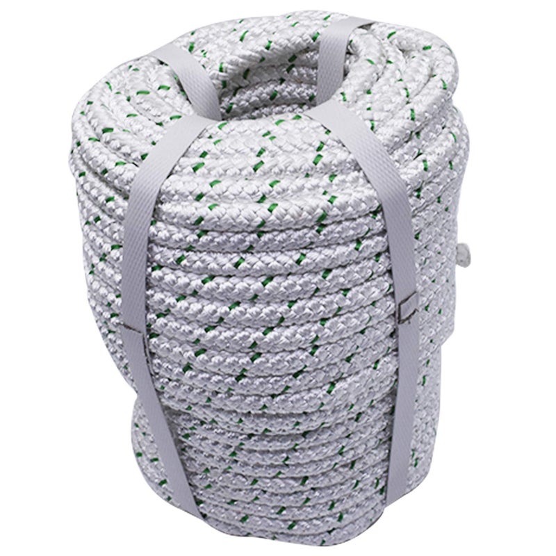 TINVHY 3/8 Inch x 100 Feet 4800Lbs Double Braid Polyester Rope Breaking Strength Strong Pulling Rope - Image 3